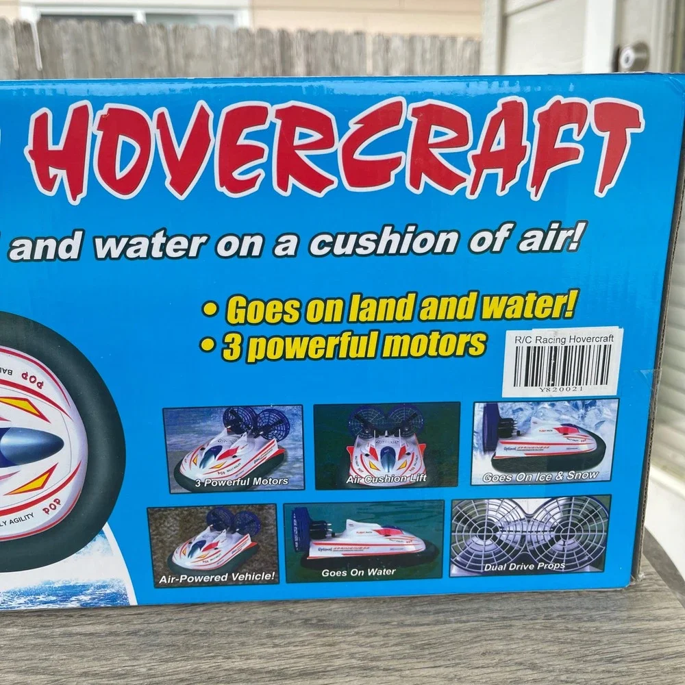Newqida Straightway‎ Hovercraft R/C Kids Red White Amphibious 757-058 Land Water